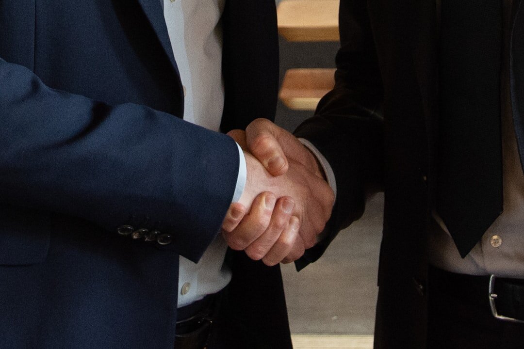 corrupt politician handshake