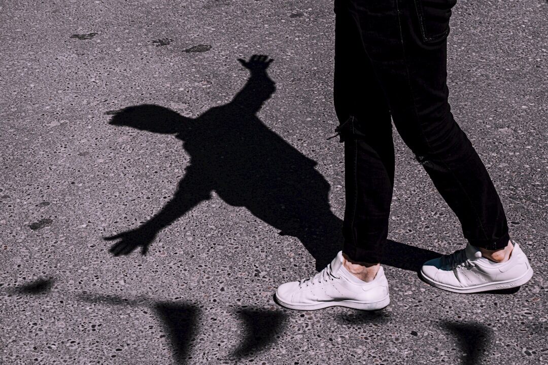 famous person in shadow